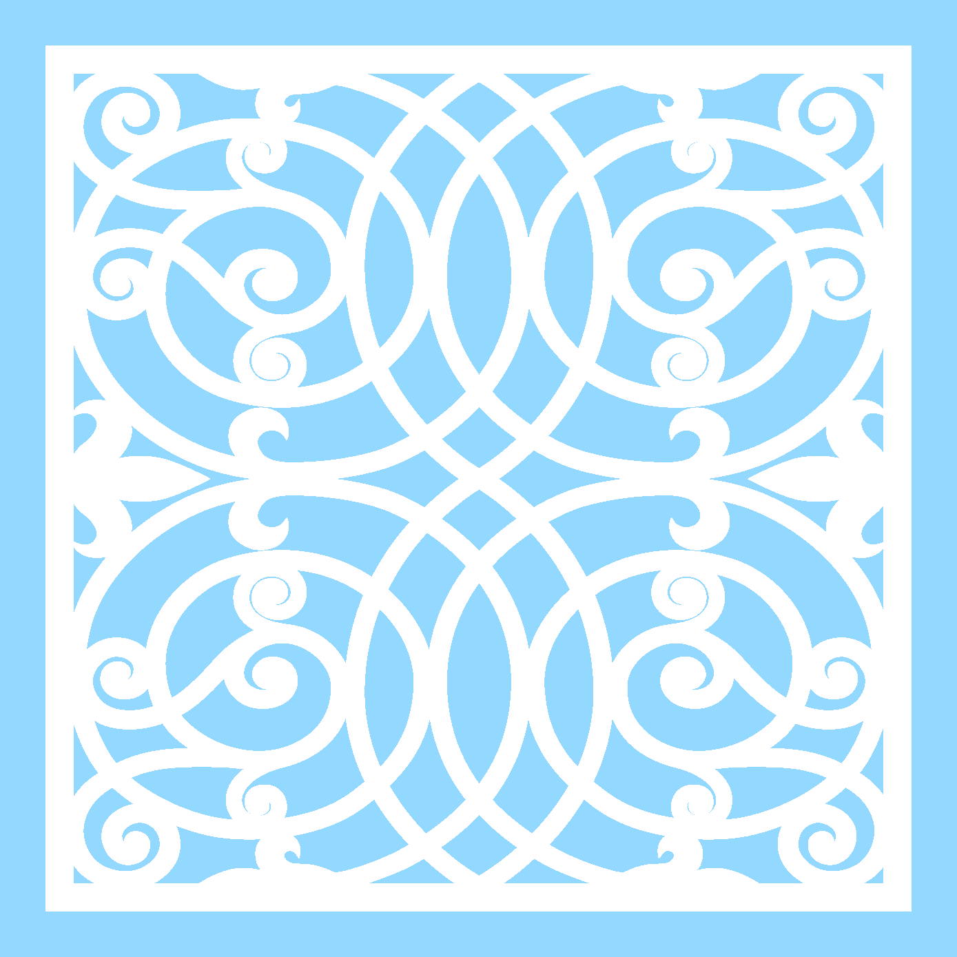 Arabic Ornament Vierkant 4 - 1008