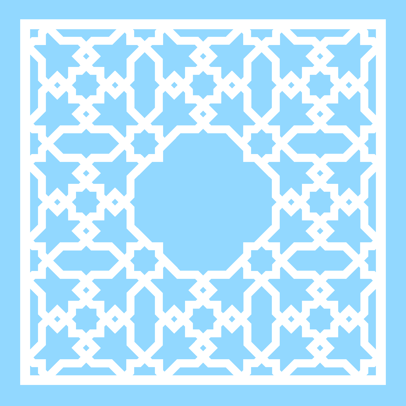 Arabic Ornament Vierkant 6 - 1010