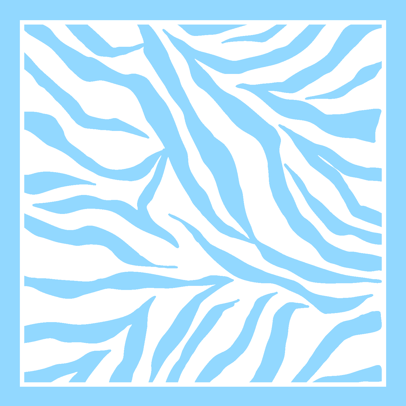 Zebra Print Vierkant - 1052