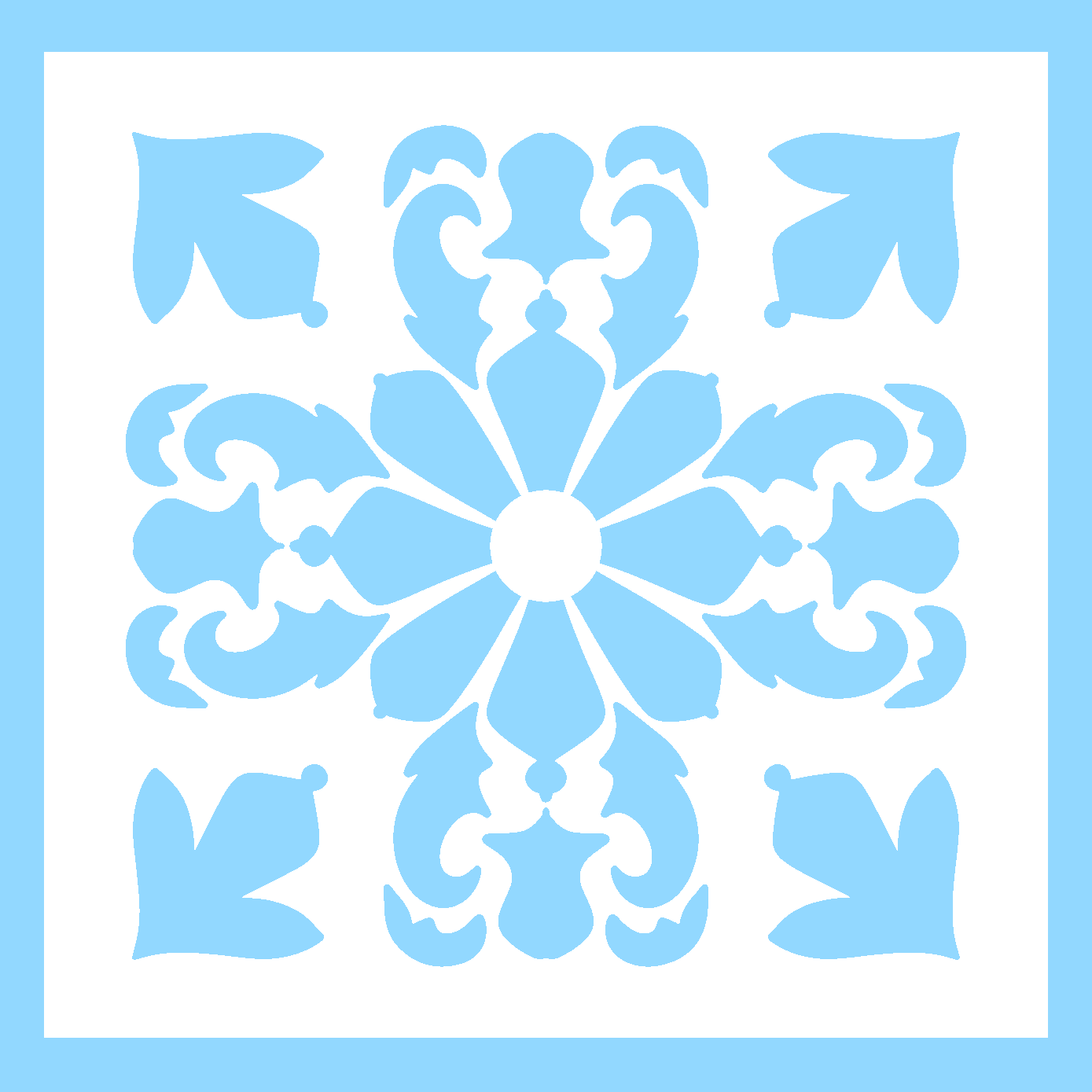 Ornament Vierkant - 1212
